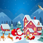 Tobogan de Crăciun fericit